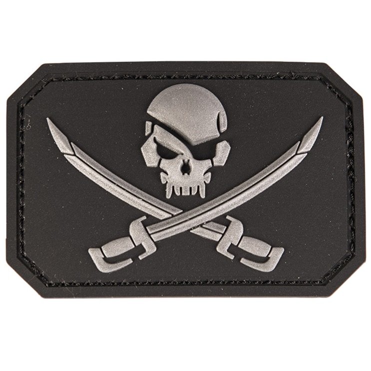 Нашивка Mil-Tec 3D Pirate Skull - Black