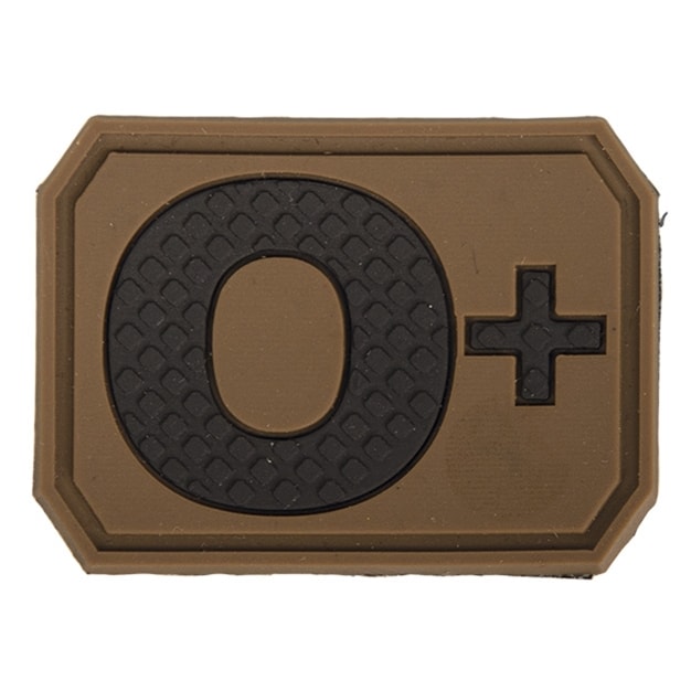 Mil-Tec група крові "0+" емблема Coyote