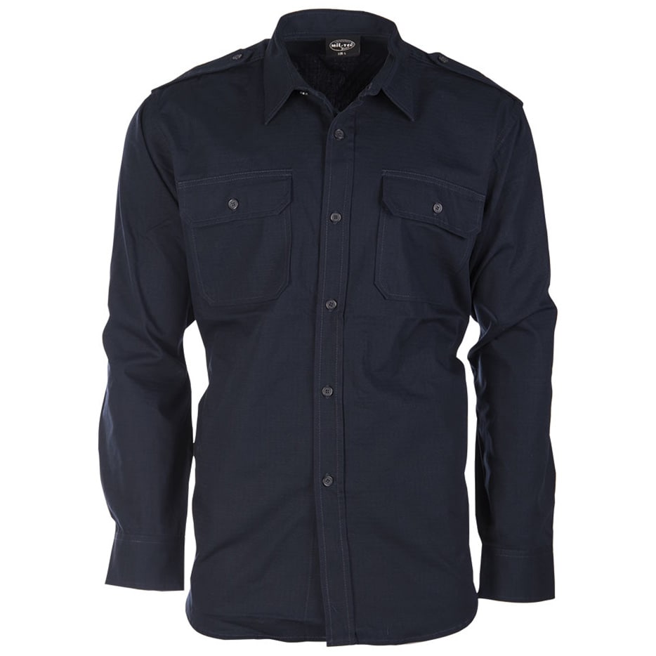 Сорочка тактична Mil-Tec Ripstop Long Sleeve - Dark Blue