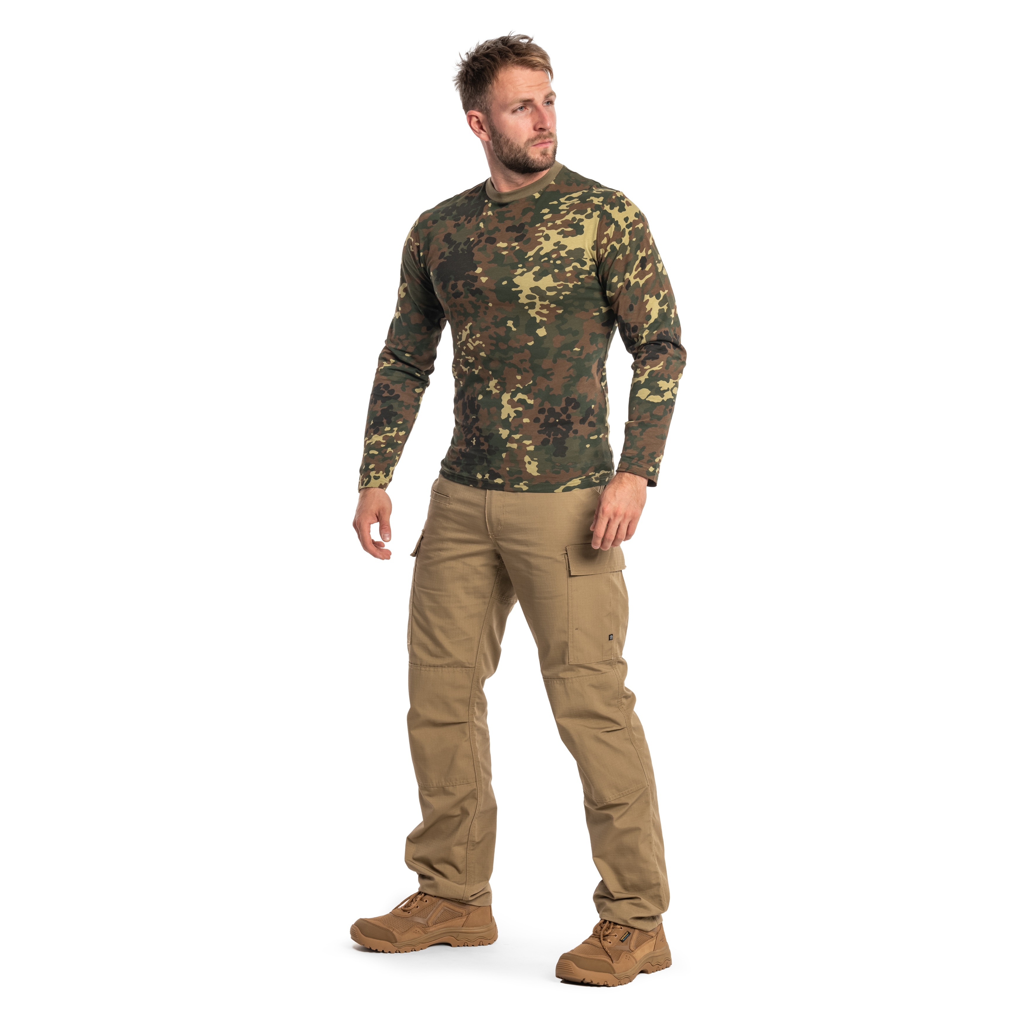 Футболка Mil-Tec "Longsleeve" - Flecktarn
