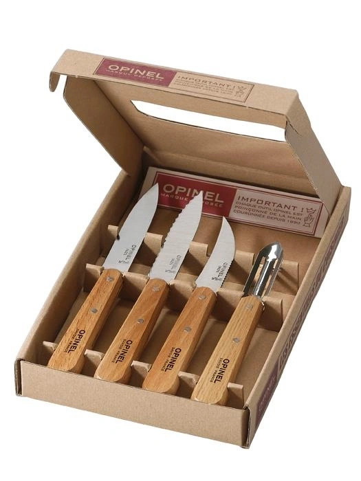 Набір кухонних ножів Opinel Essentials Natural Box