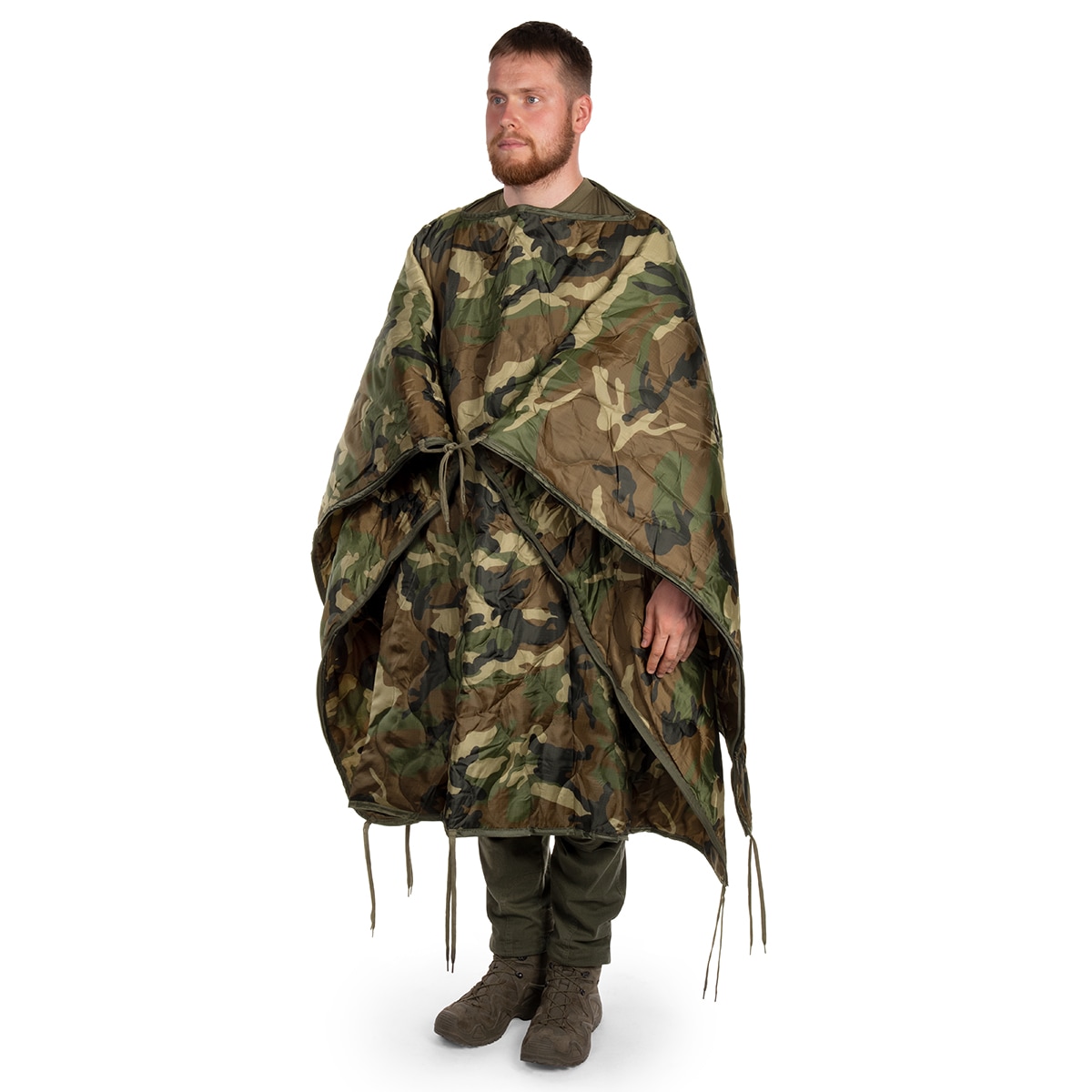 Багатофункціональний вкладиш для пончо Mil-Tec - Woodland