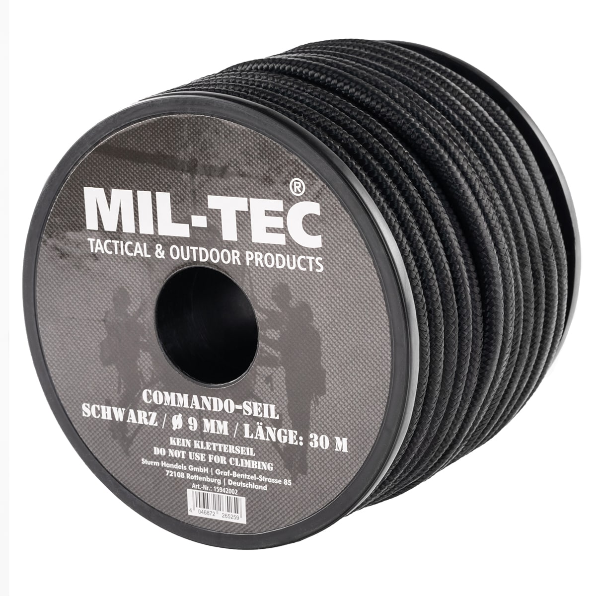 Шнур Mil-Tec Commando 30 м х 9 мм - Black