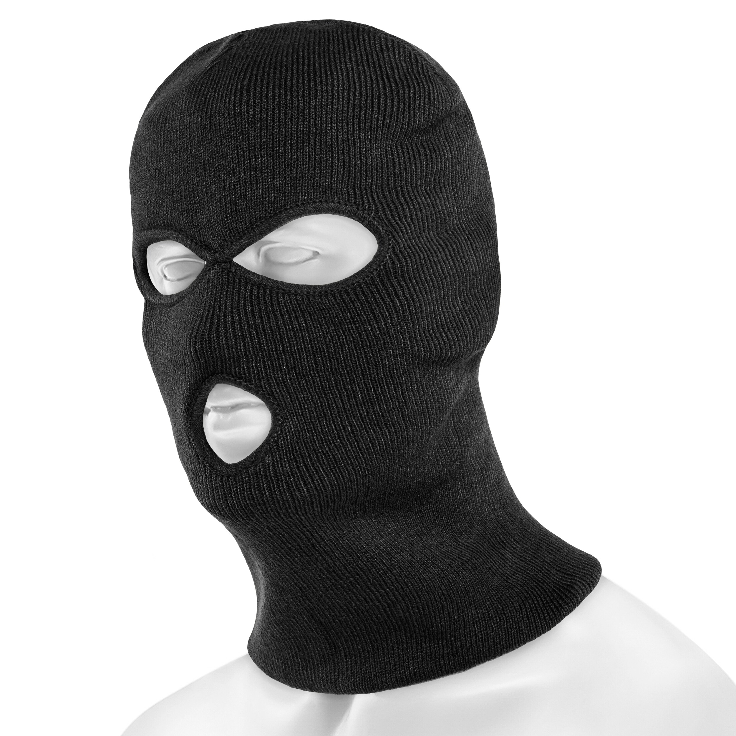 Балаклава Mil-Tec з 3 отворами - Black