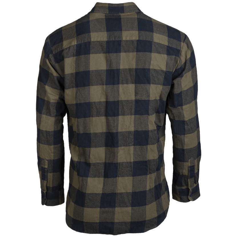 Сорочка Mil-Tec Flannel Shirt Light Longsleeve - Black/Olive