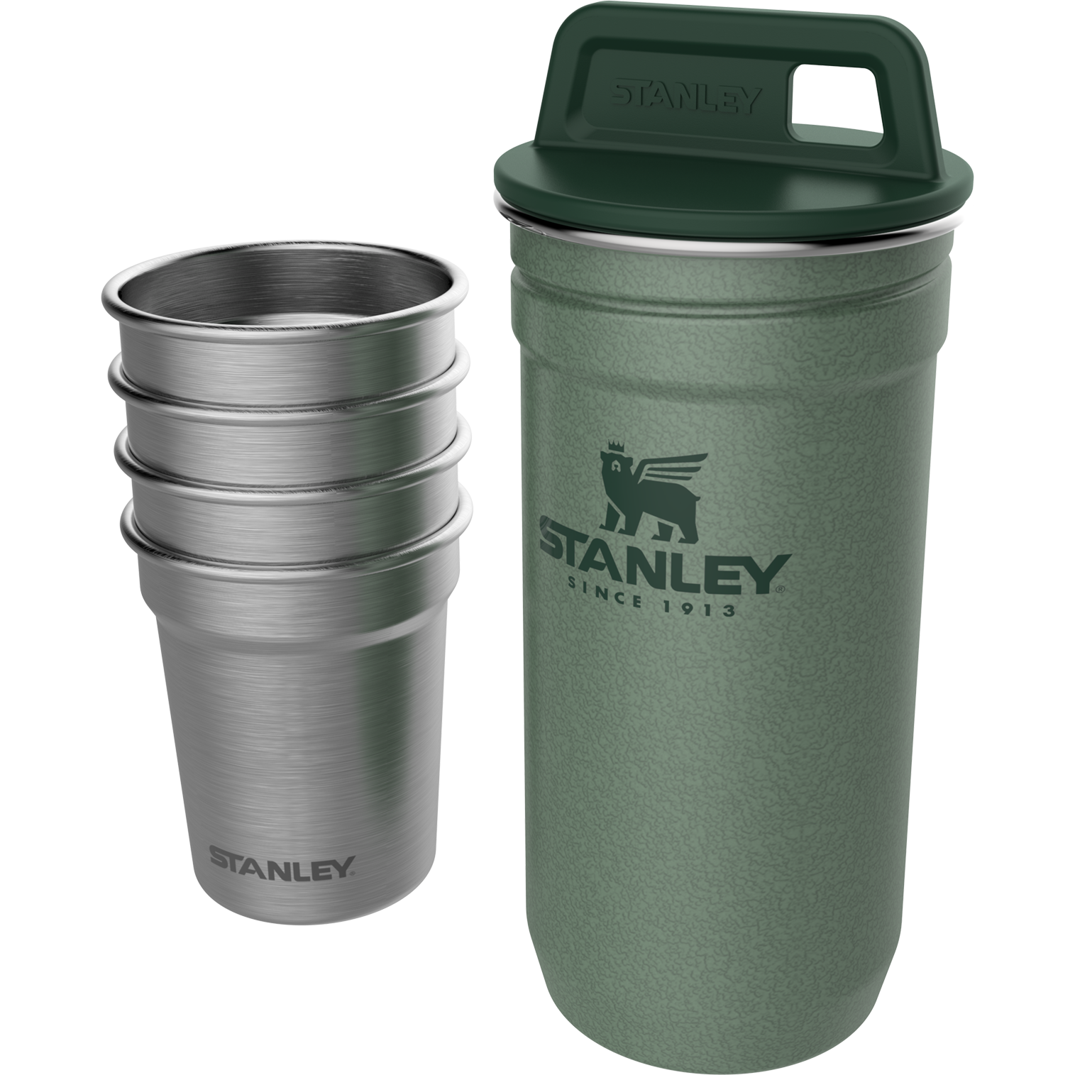 Набір 4 чарок в тубі STANLEY Adventure - Hammertone Green