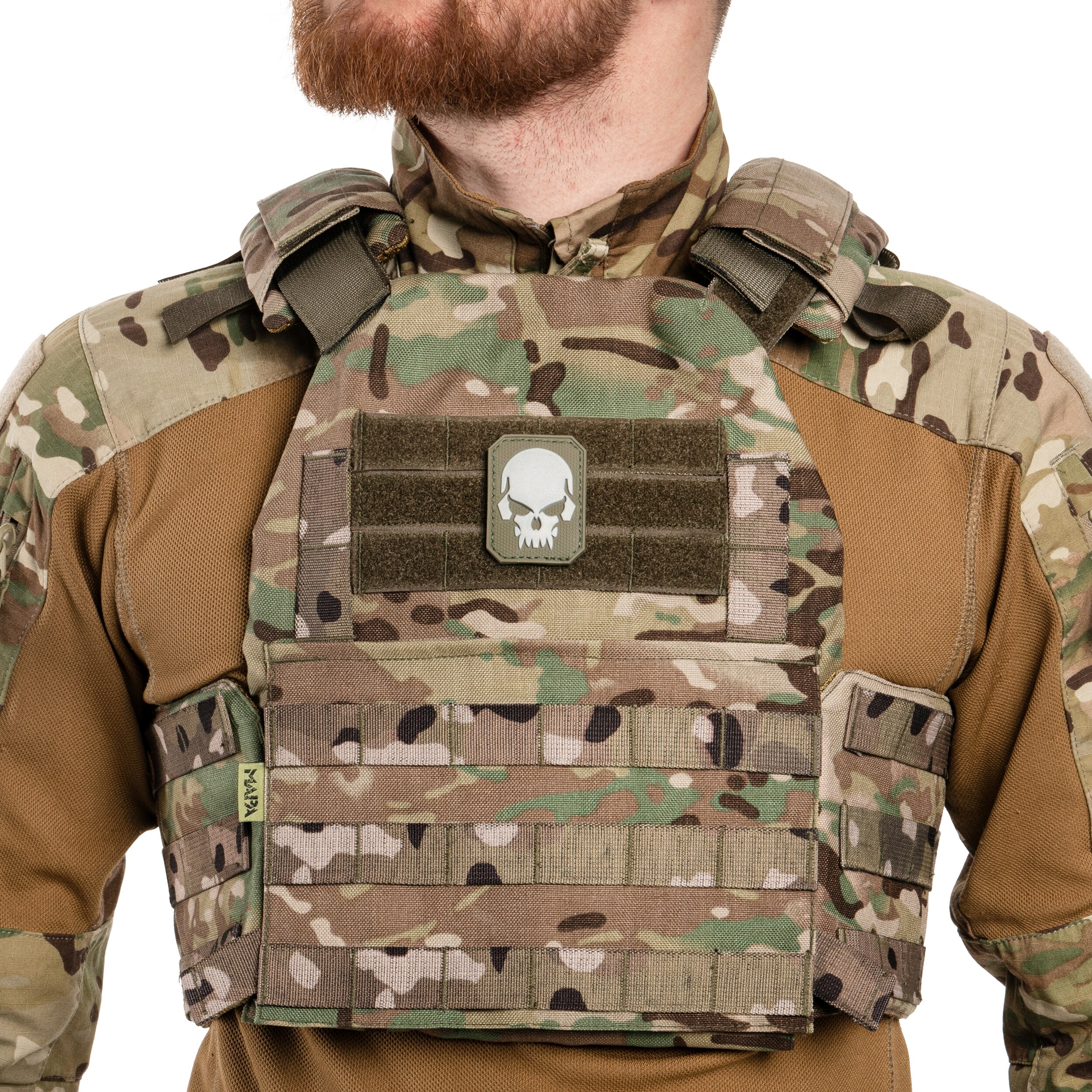 Пластир Mil-Tec 3D Skull SM - Olive Green