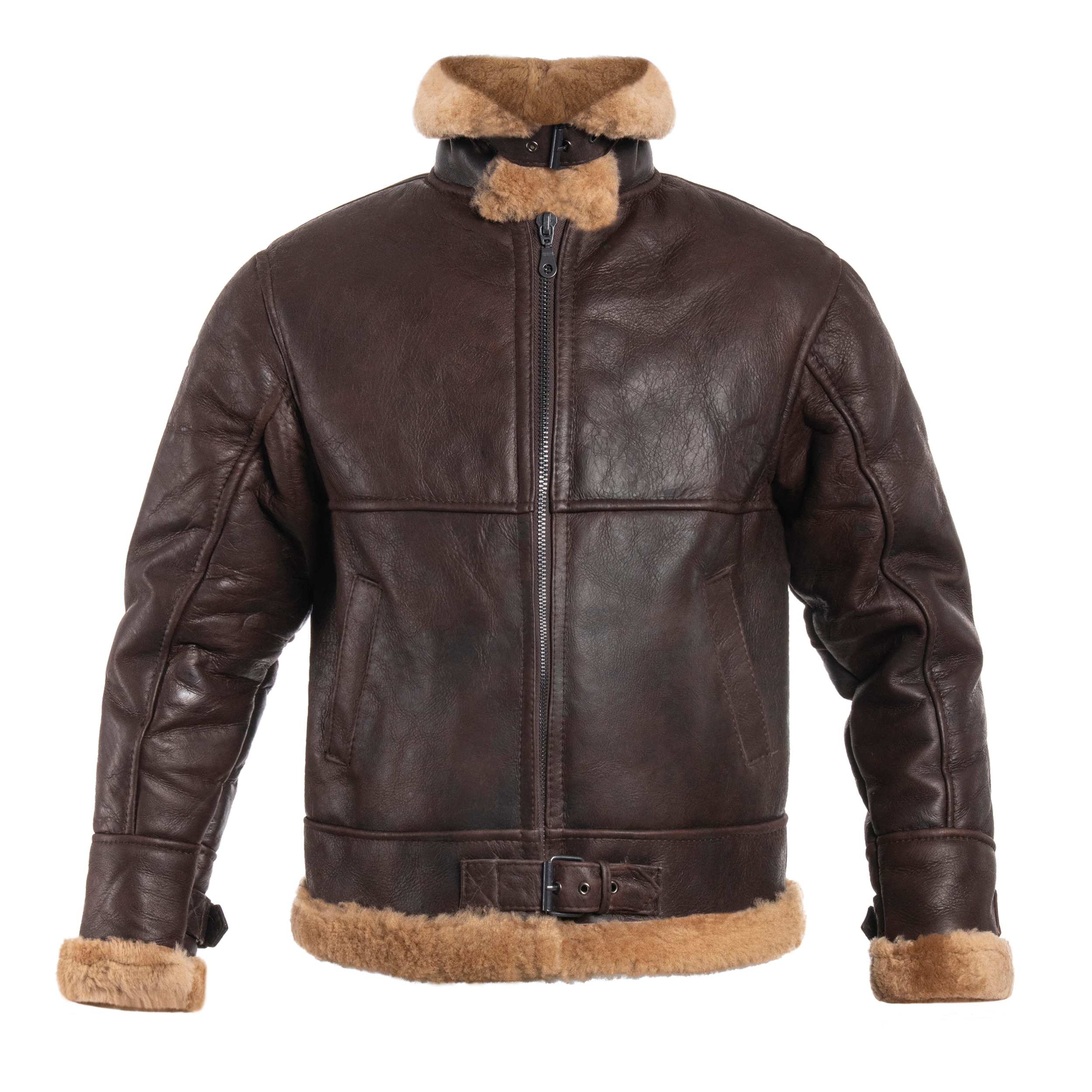 Шкіряна куртка Mil-Tec US B46 Sheepskin - Brown