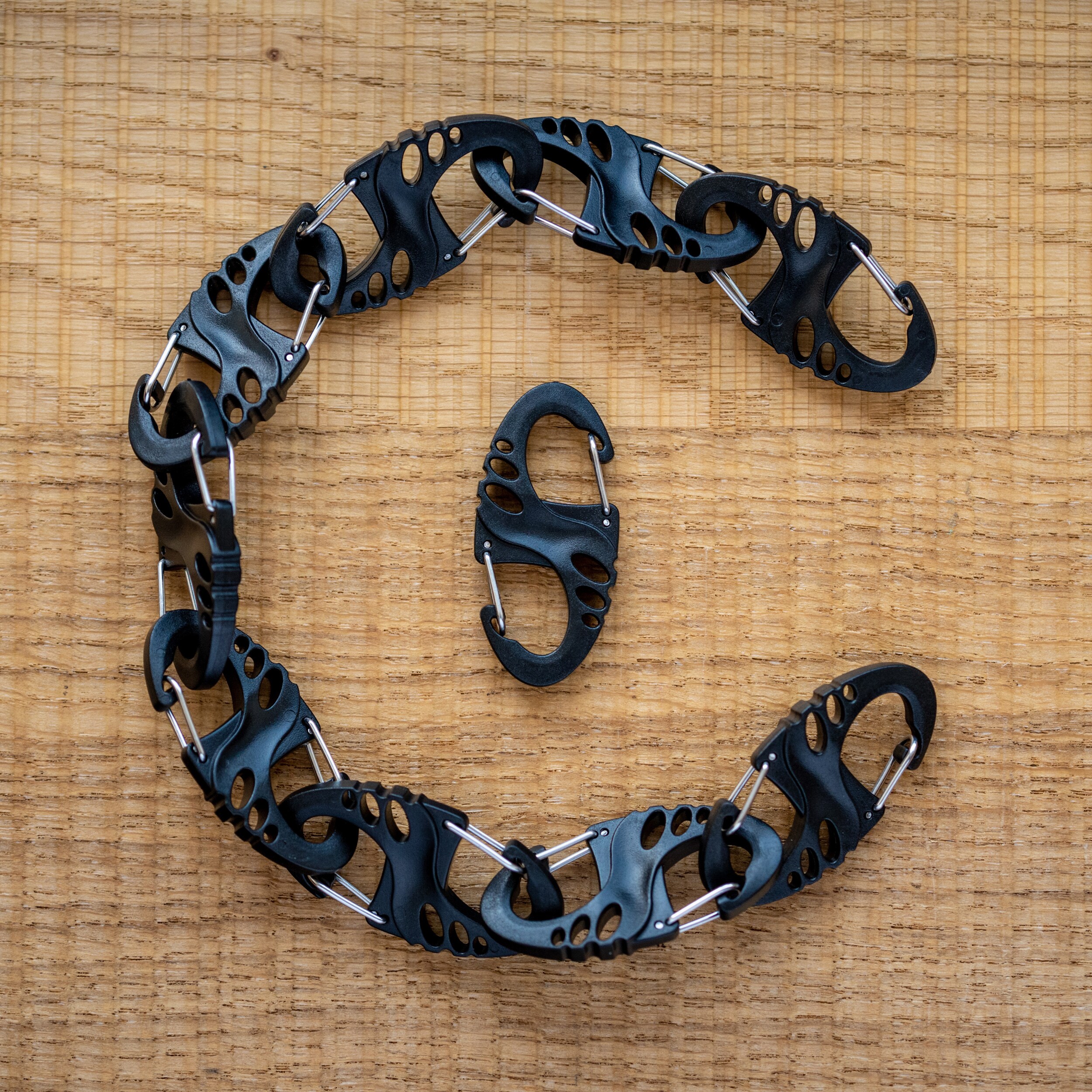 Набір карабінів Mil-Tec S-Hook - Black - 10 шт.