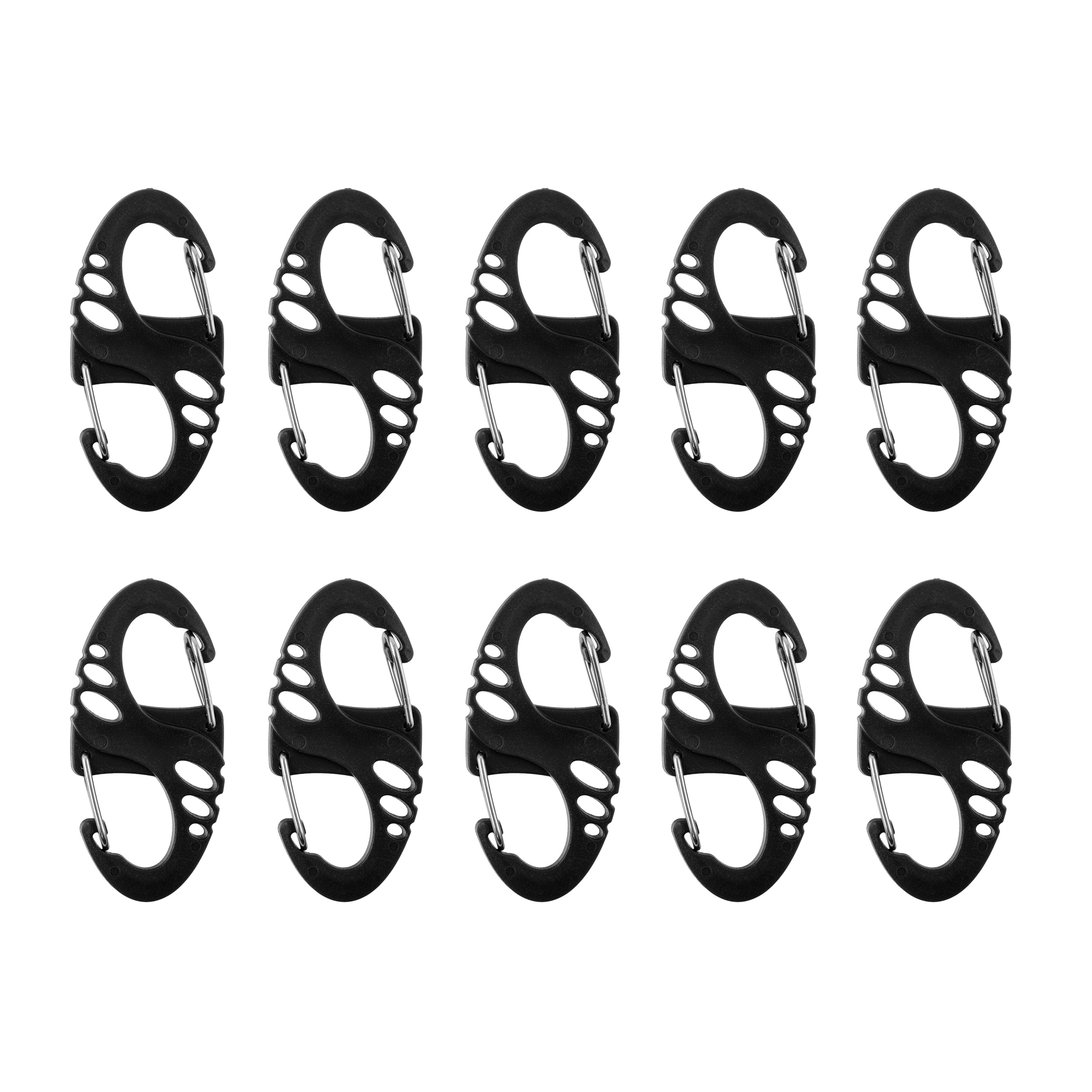 Набір карабінів Mil-Tec S-Hook - Black - 10 шт.