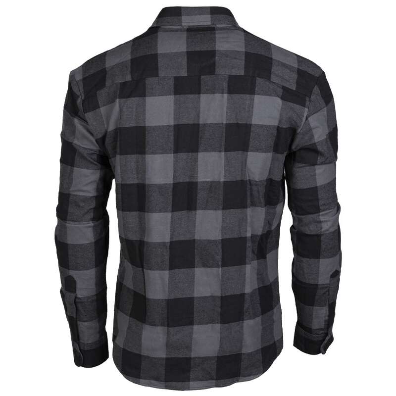 Сорочка Mil-Tec Flannel Shirt Light Longsleeve - Black/Gray