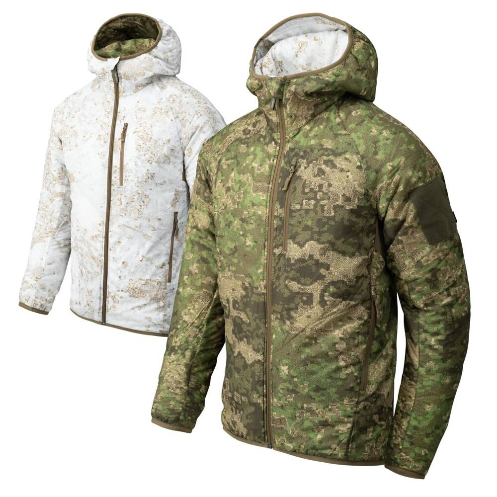 Двостороння куртка Helikon Wolfhound Hoodie - PenCott WildWood/PenCott Snowdrif