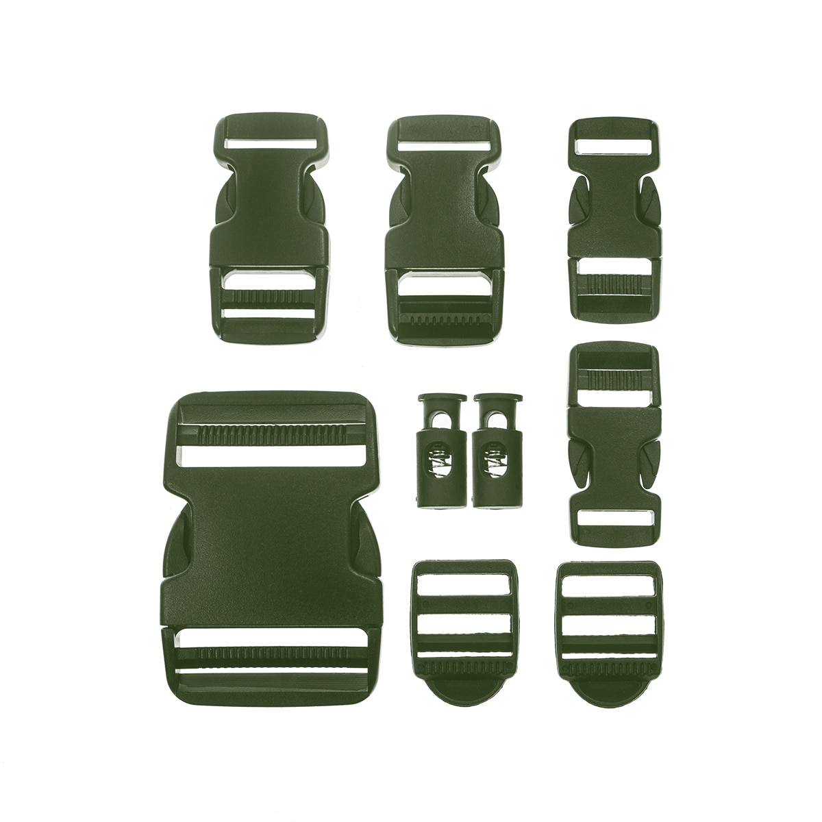 Набір пряжок Mil-Tec - Olive - 9 шт.