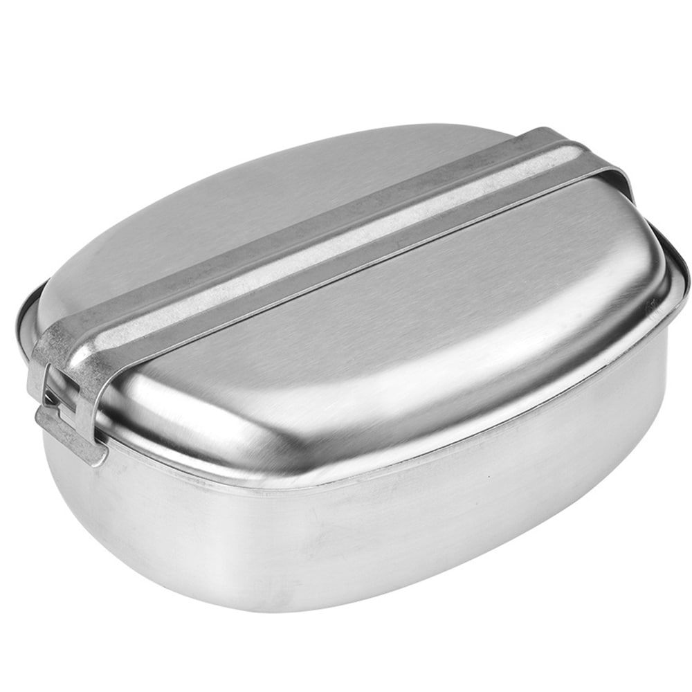 Сталевий набір туристичного посуду 2-компонентний Mil-Tec French Mess Kit