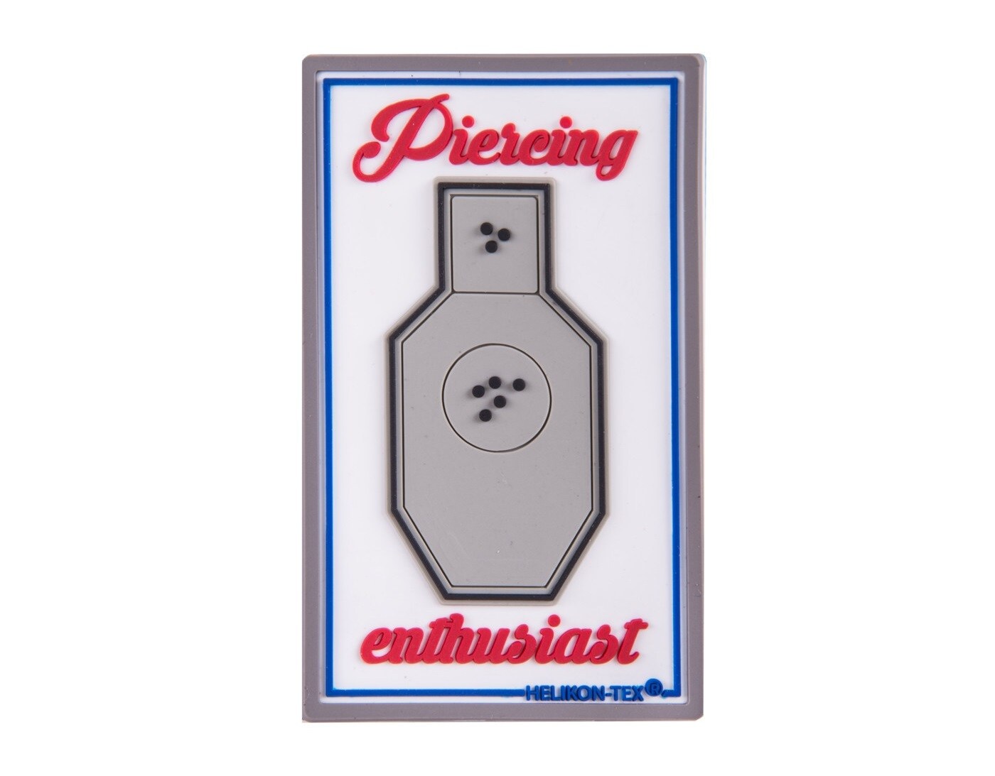 Нашивка Helikon-Tex "Pierceing Enthusiast" ПВХ - White