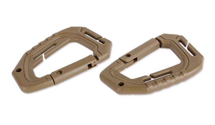 Гачок Mil-Tec Tactical Molle snap hook 2 шт. Coyote