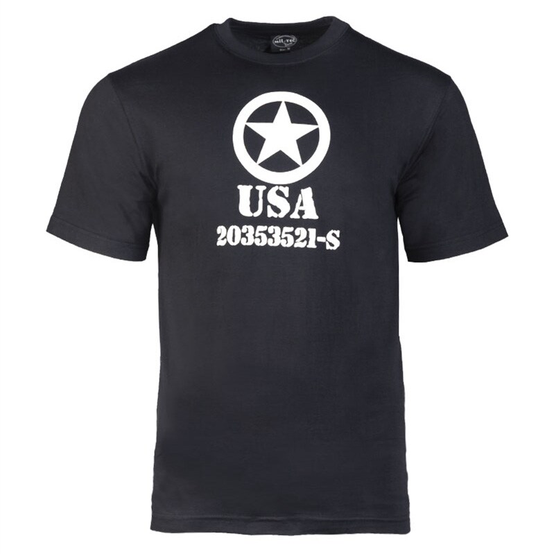 Футболка T-Shirt Mil-Tec "Allied Star" - Black