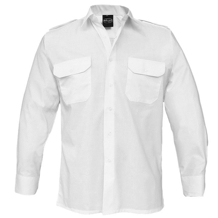 Сорочка Mil-Tec Service Long Sleeve Shirt - White