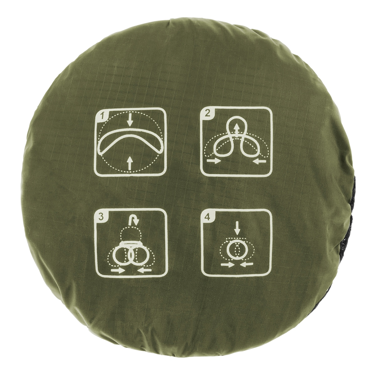 Mil-Tec складна туристична миска 10л - Olive