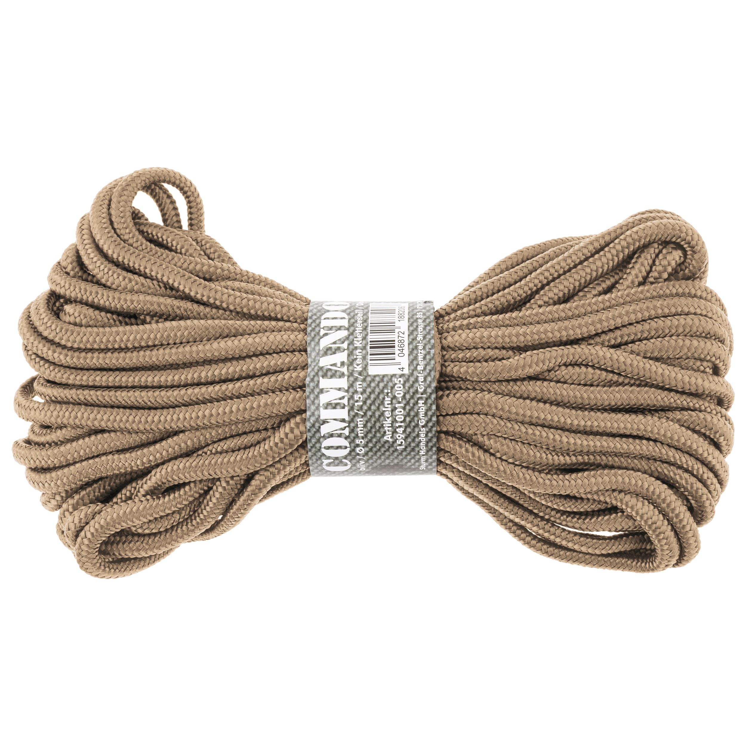 Мотузка Mil-Tec Commando 5 мм x 15 м - Coyote Brown