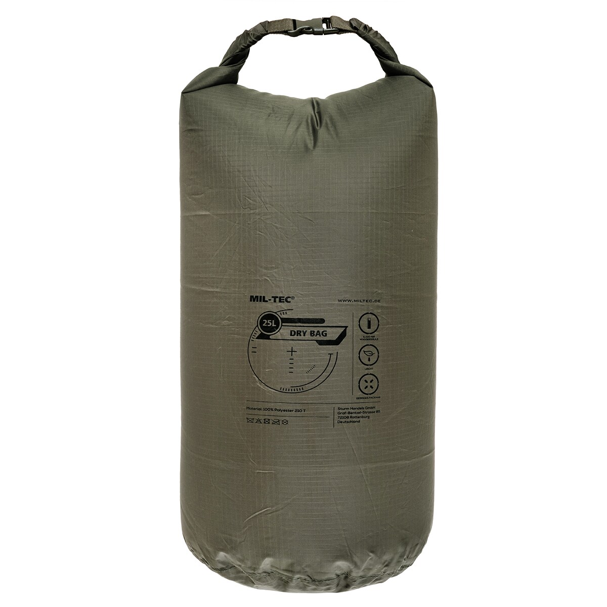 Водонепроникний мішок Mil-Tec Drybag 25 л - Olive