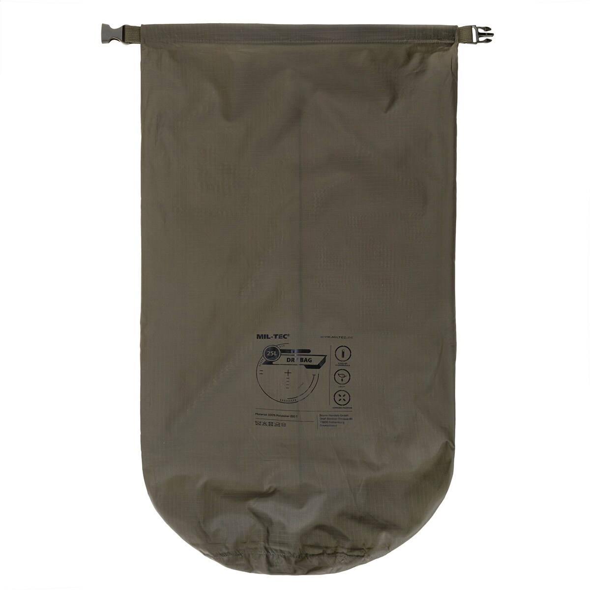 Водонепроникний мішок Mil-Tec Drybag 25 л - Olive