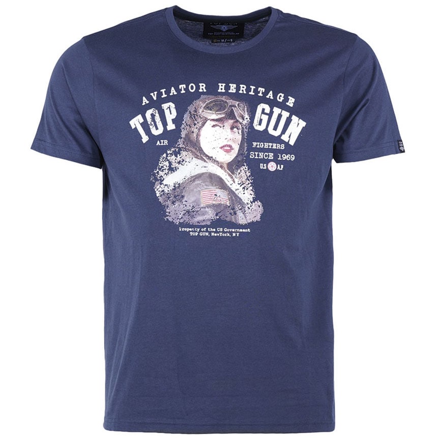 Футболка T-Shirt Mil-Tec "Aviator" - Dark Blue