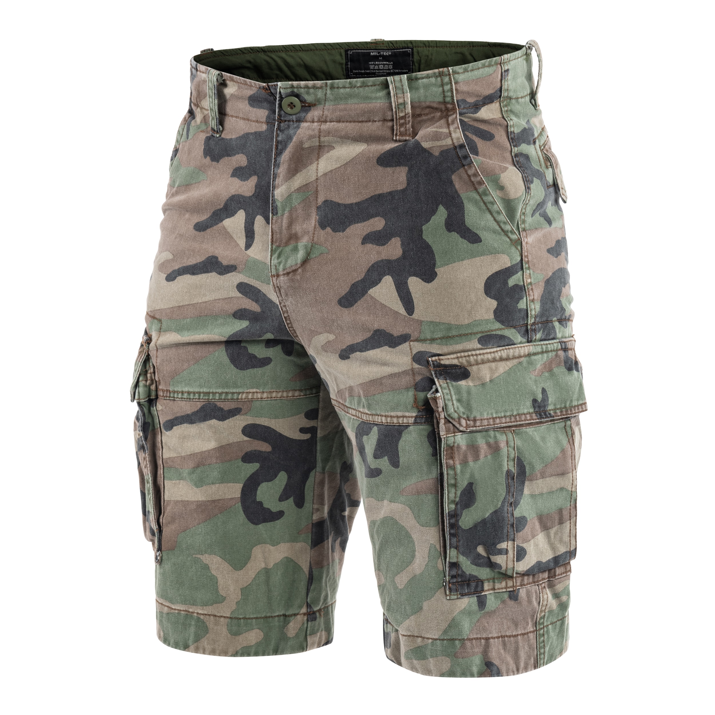 Шорти Mil-Tec Vintage Prewash - Woodland