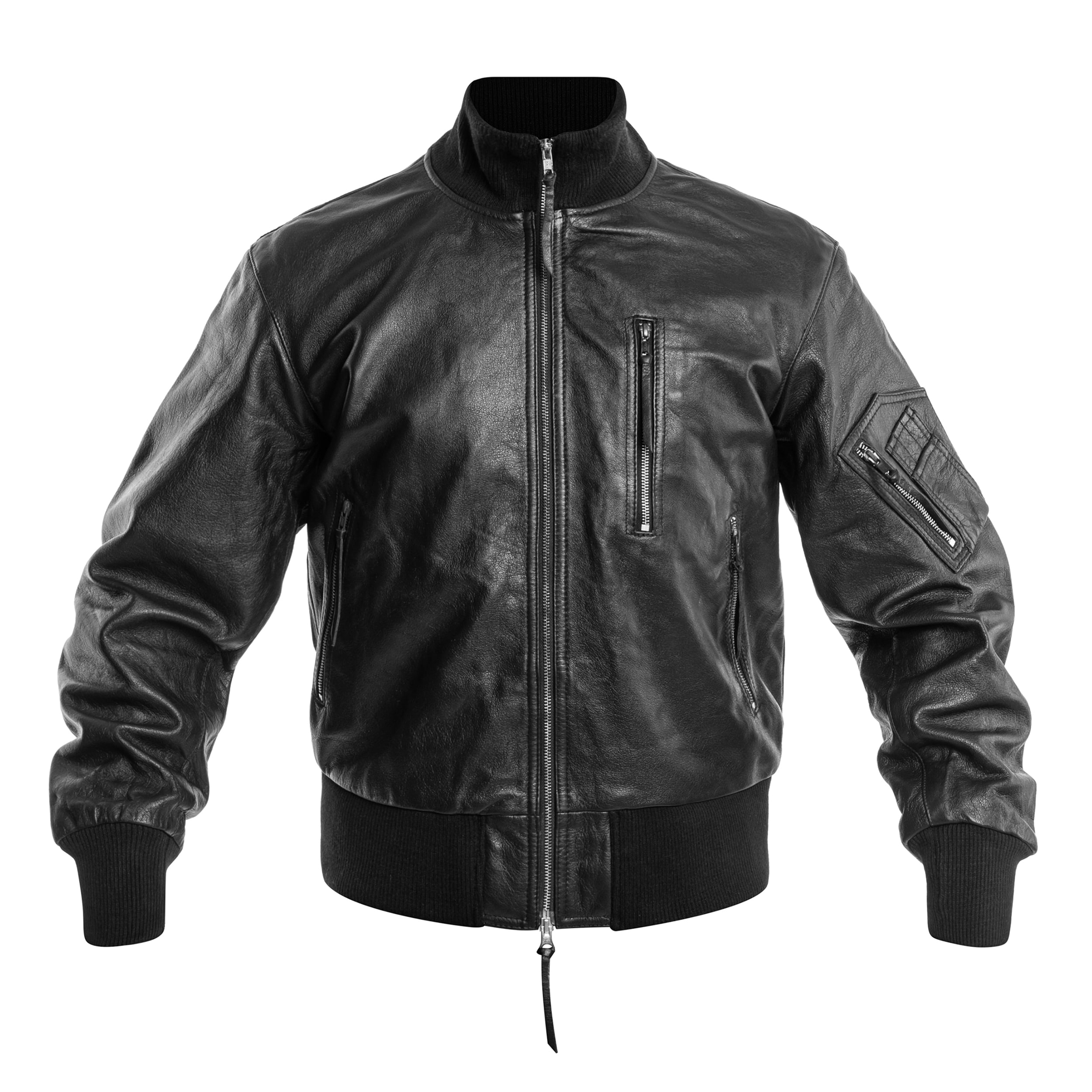 Шкіряна куртка Mil-Tec BW German Leather Flight Jacket - Black