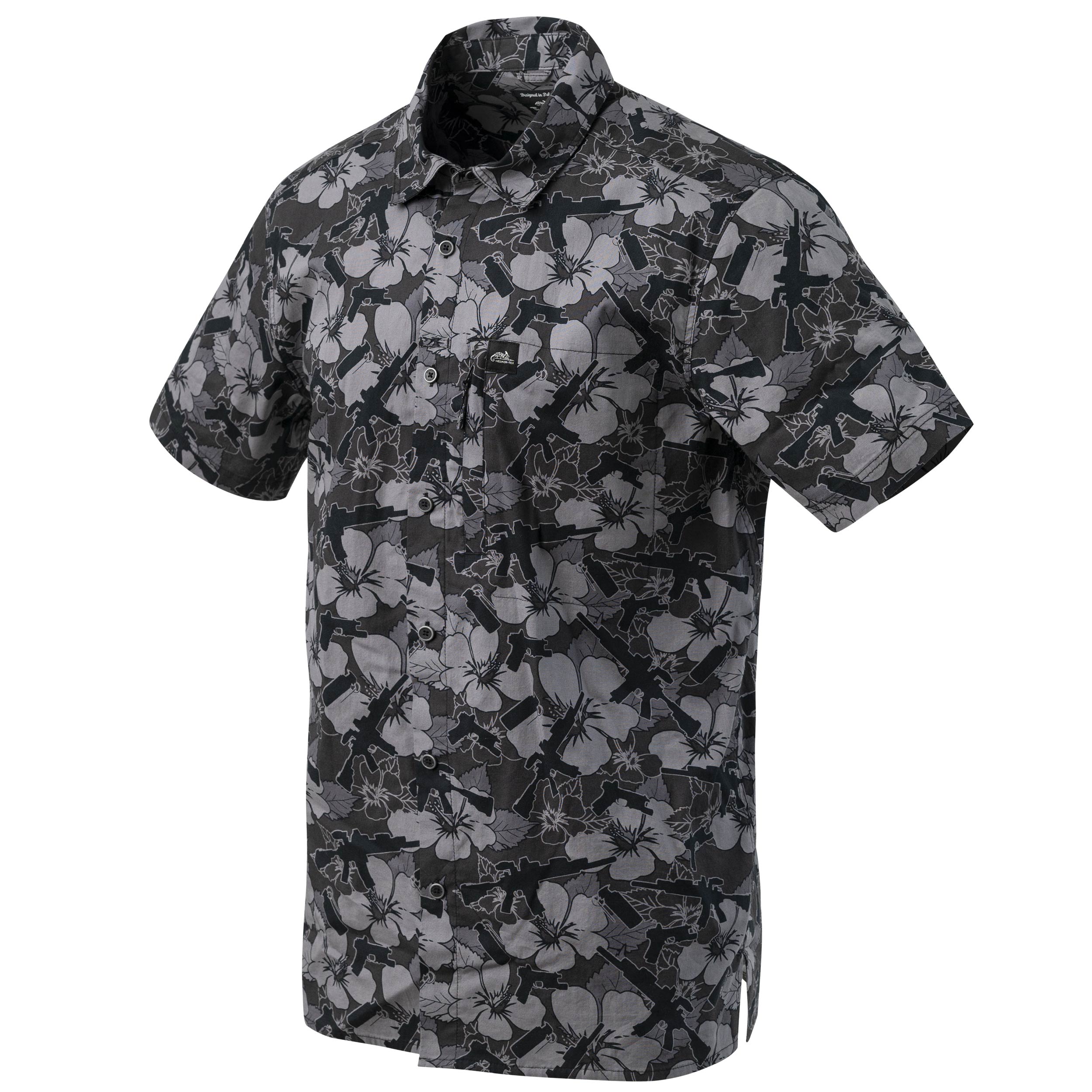 Сорочка Helikon Tactical Hawaiian Short Sleeve - Dark Ops