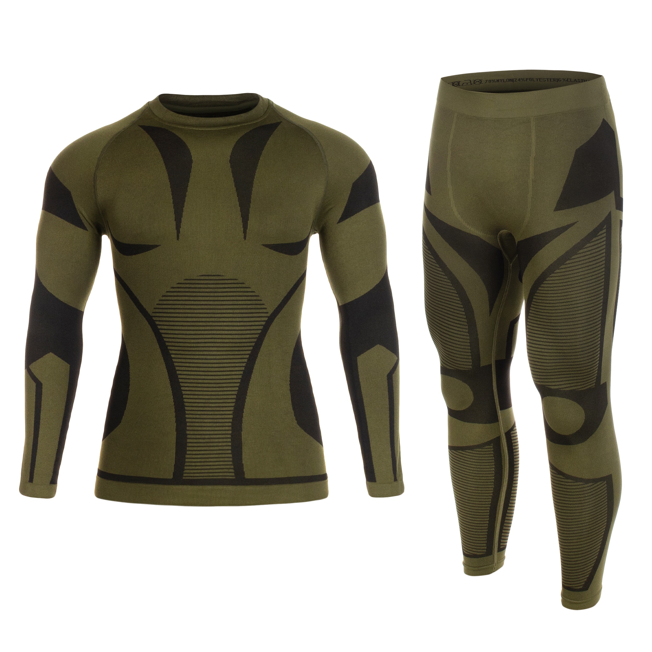 Термоактивна білизна Mil-Tec 4-Way Stretch Performance - Olive