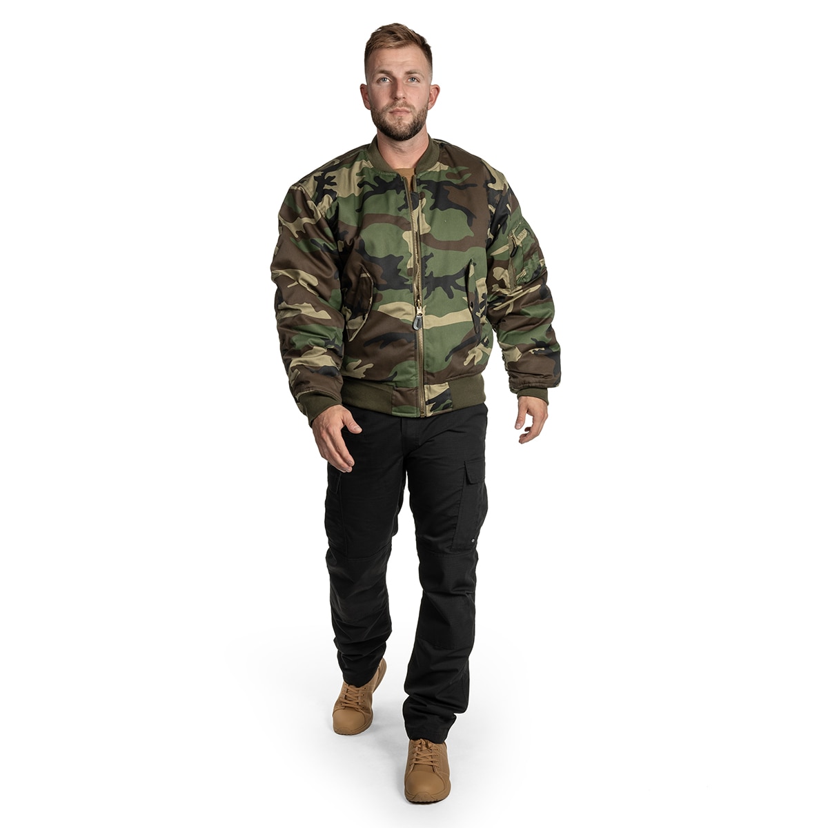 Куртка Mil-Tec MA-1 Flyers - Woodland Jacket