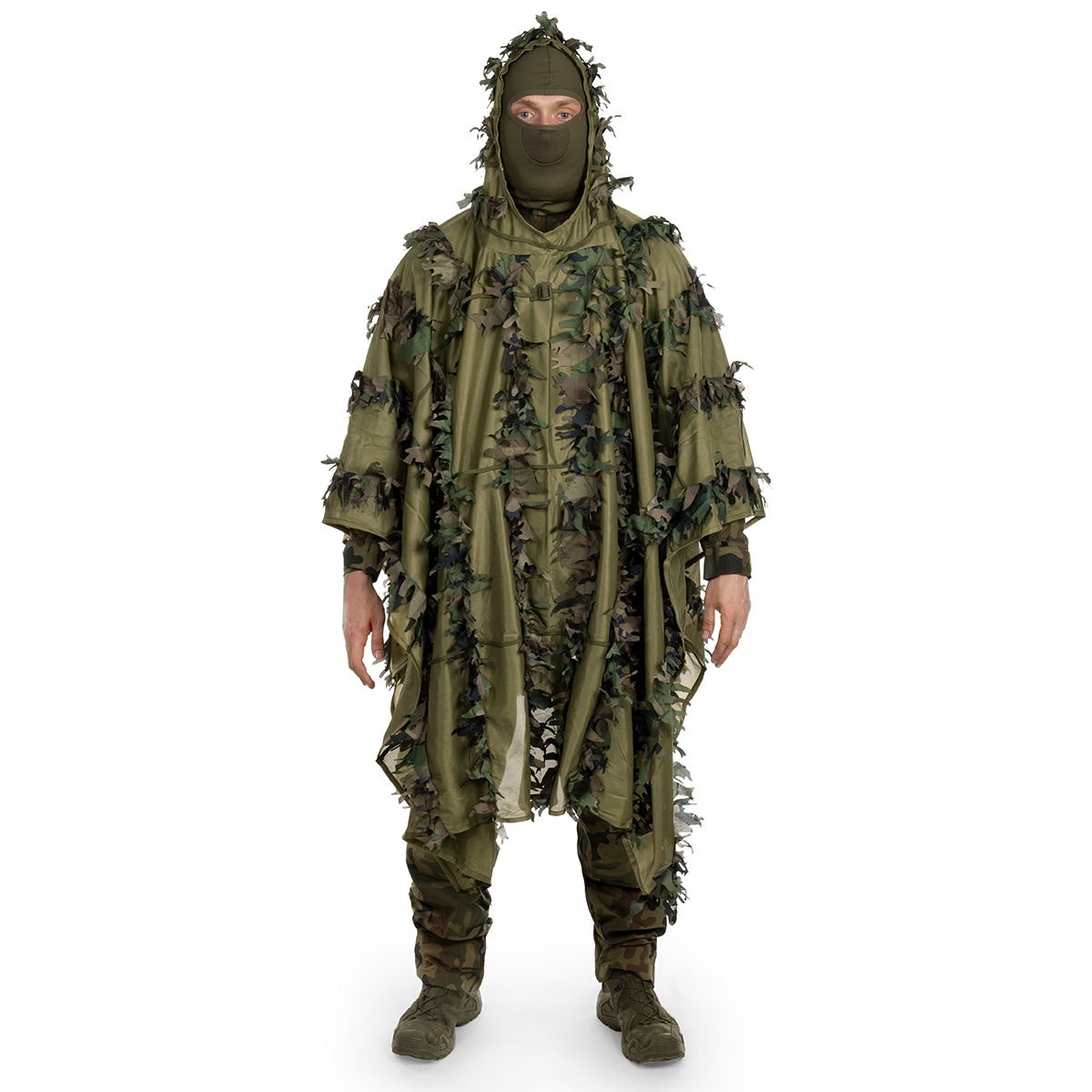 Камуфляжний костюм Helikon Leaf Ghillie - US Woodland