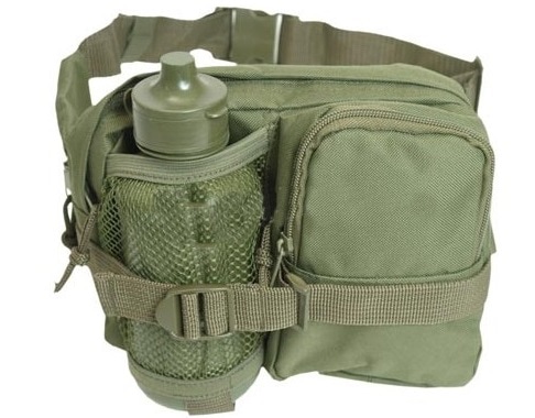 Сумка на пояс Mil-Tec Trekker з пляшкою - Olive