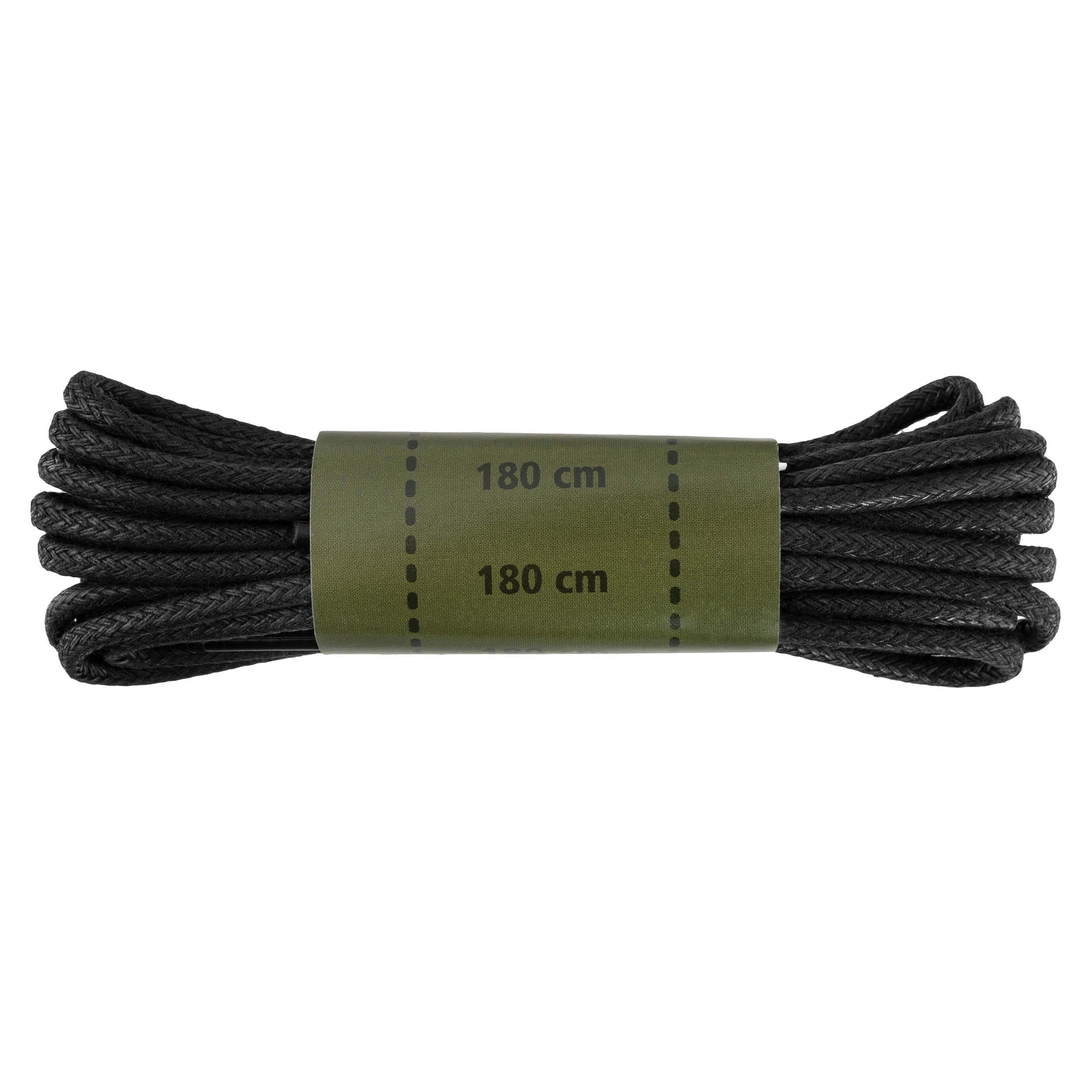 Шнурівки Mil-Tec вощені 180 см Black - 2 пари