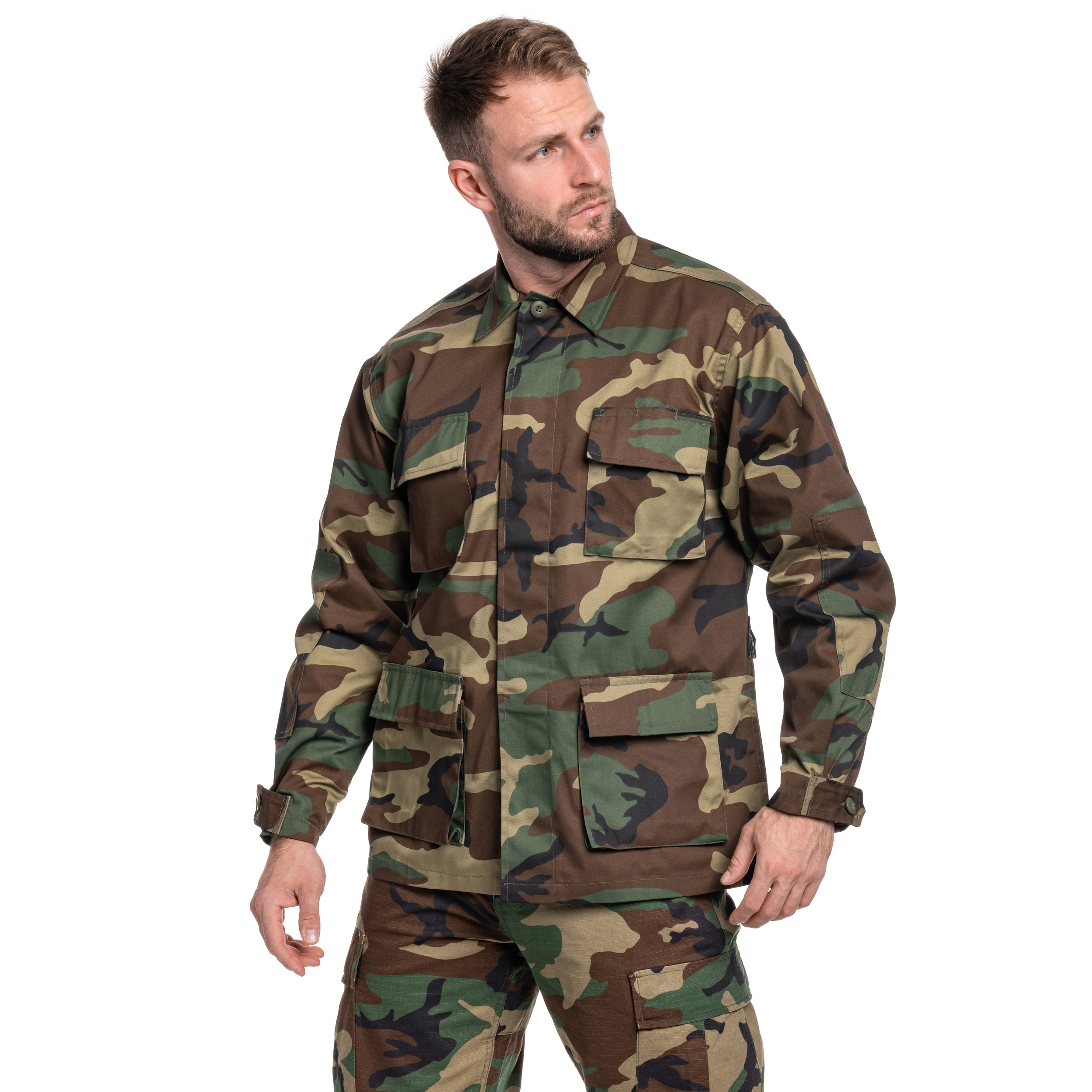 Світшот Mil-Tec BDU PolyCotton - Woodland Sweatshirt