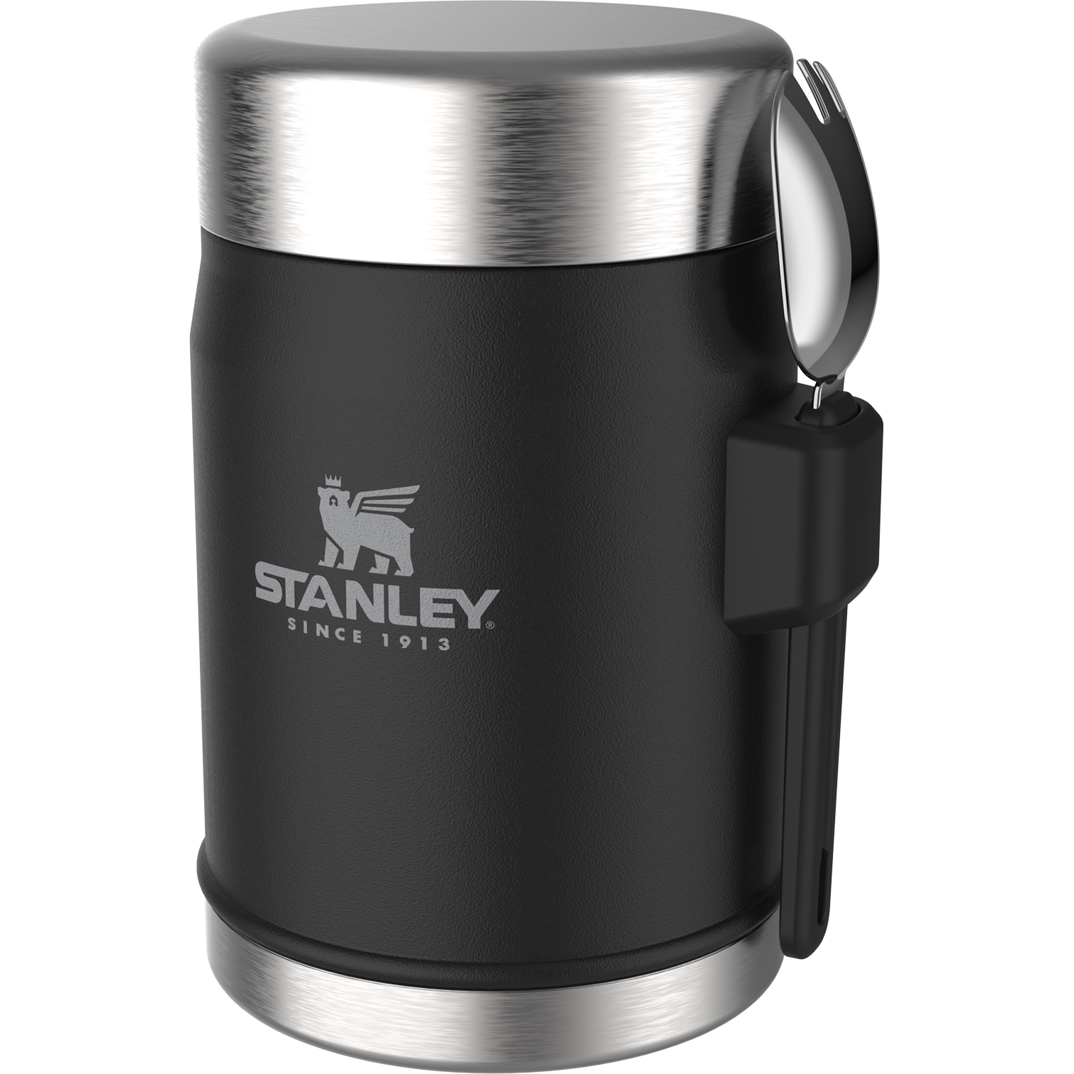 Термос для їжі Stanley Legendary 400 мл зі столовим прибором - Matte Black Pebble