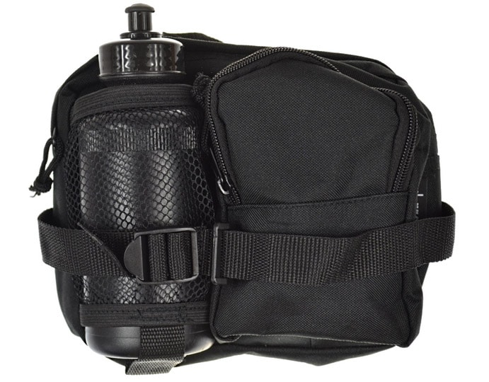 Сумка на пояс Mil-Tec Trekker з пляшкою - Black
