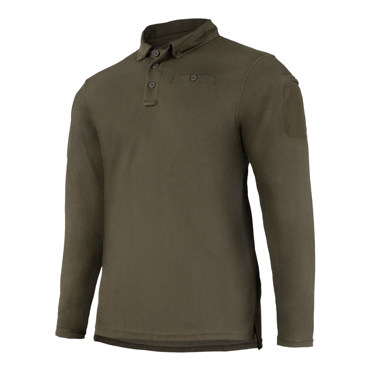 Футболка поло Long Sleeve Mil-Tec "Tactical Quickdry" - Olive