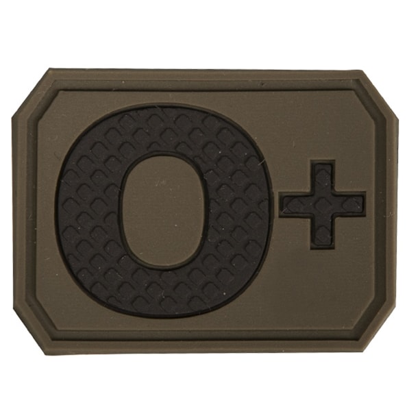 Mil-Tec група крові "0+" емблема Olive