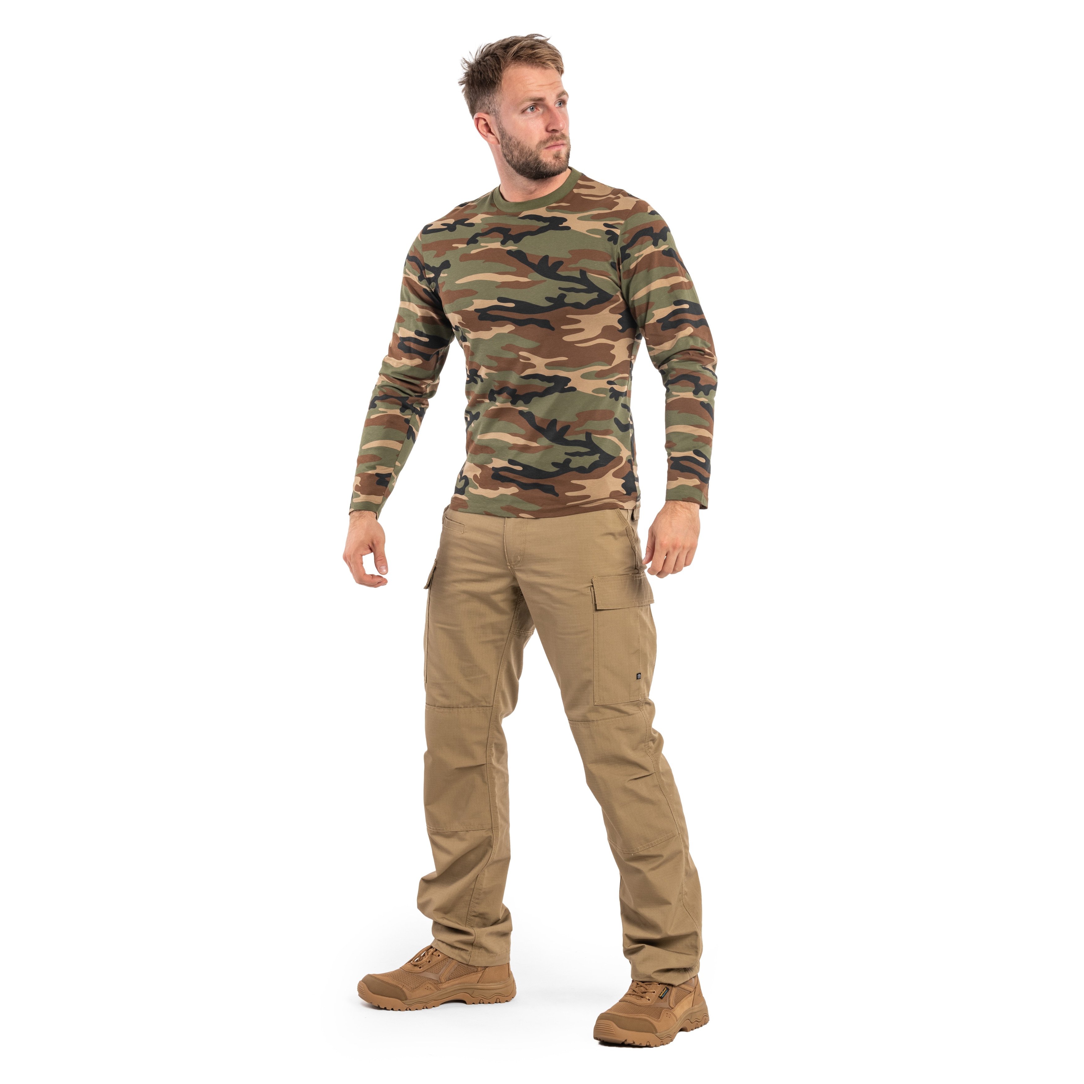 Футболка Mil-Tec "Longsleeve" - Woodland