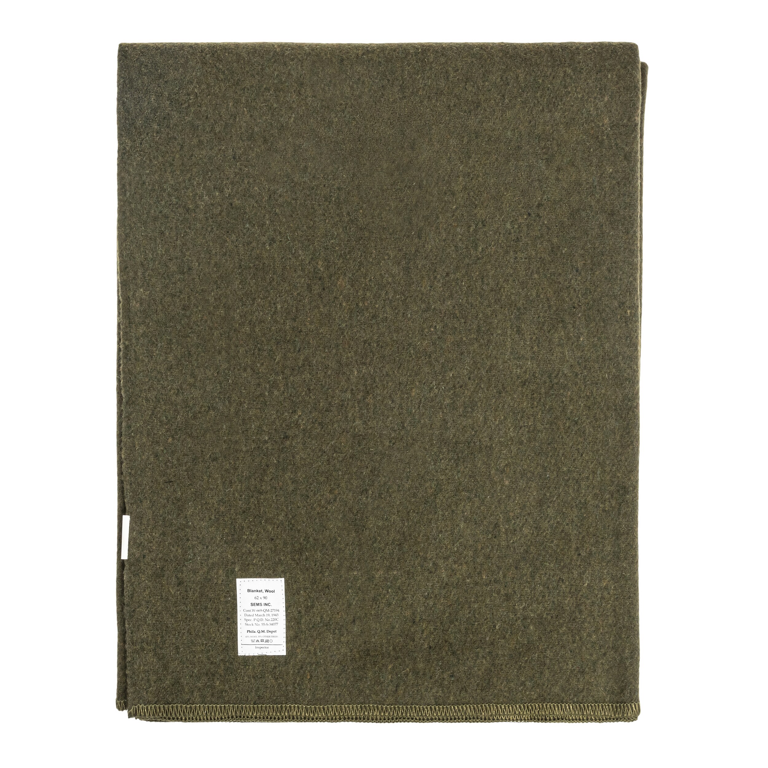 Вовняна ковдра Mil-Tec US 225 x 165 см - Green