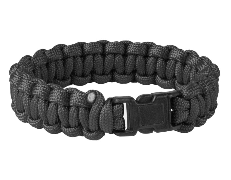 Браслет Paracord Helikon Survival Bracelet пряжка - Black