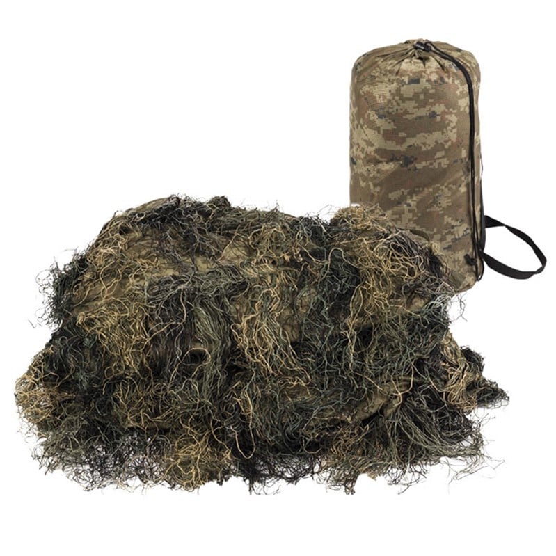Маскувальна сітка Mil-Tec Ghillie Cover Anti Fire 140x100 см - Woodland