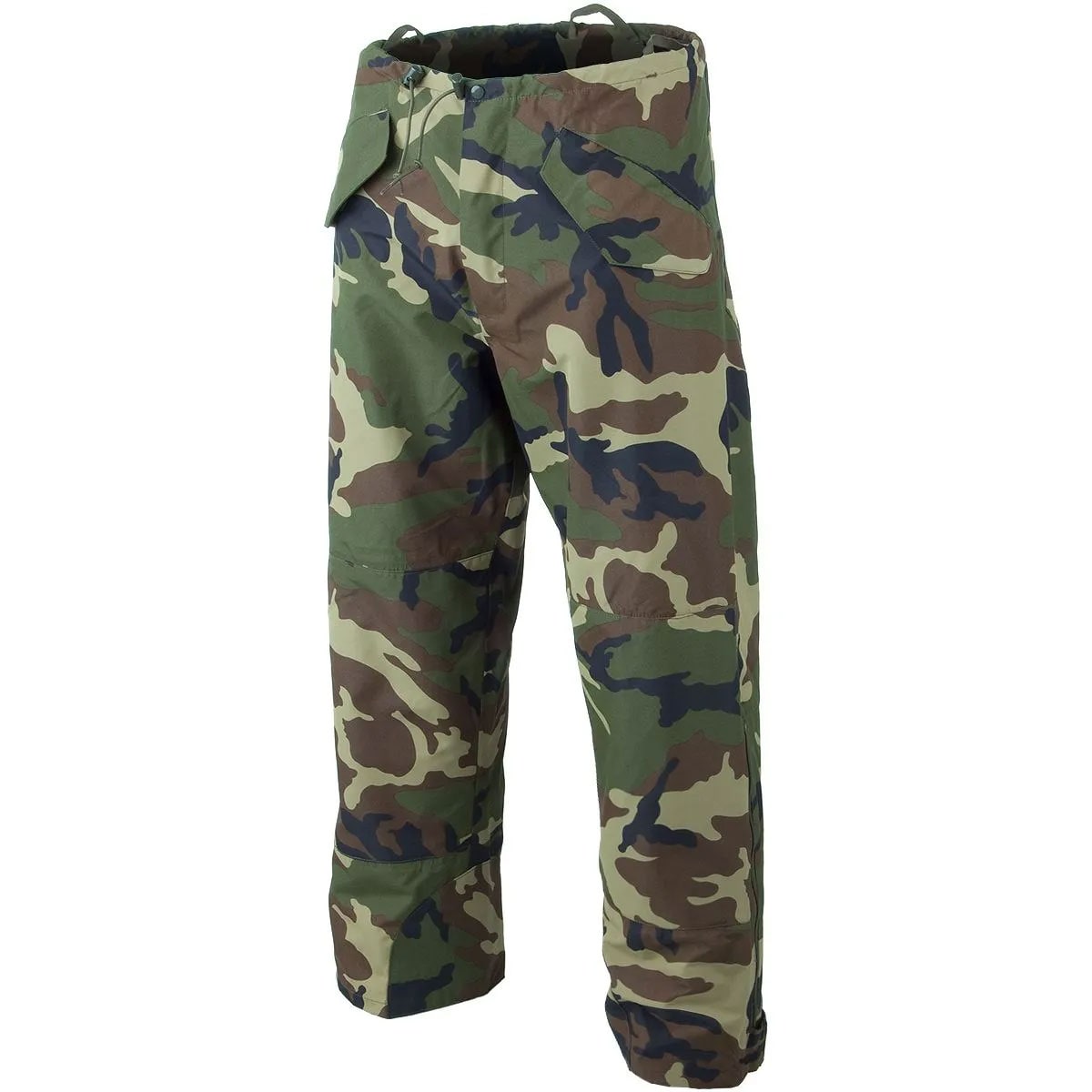 Штани Mil-Tec Wet Weather 3-Layer Laminate Waterproof з підтяжками - Woodland