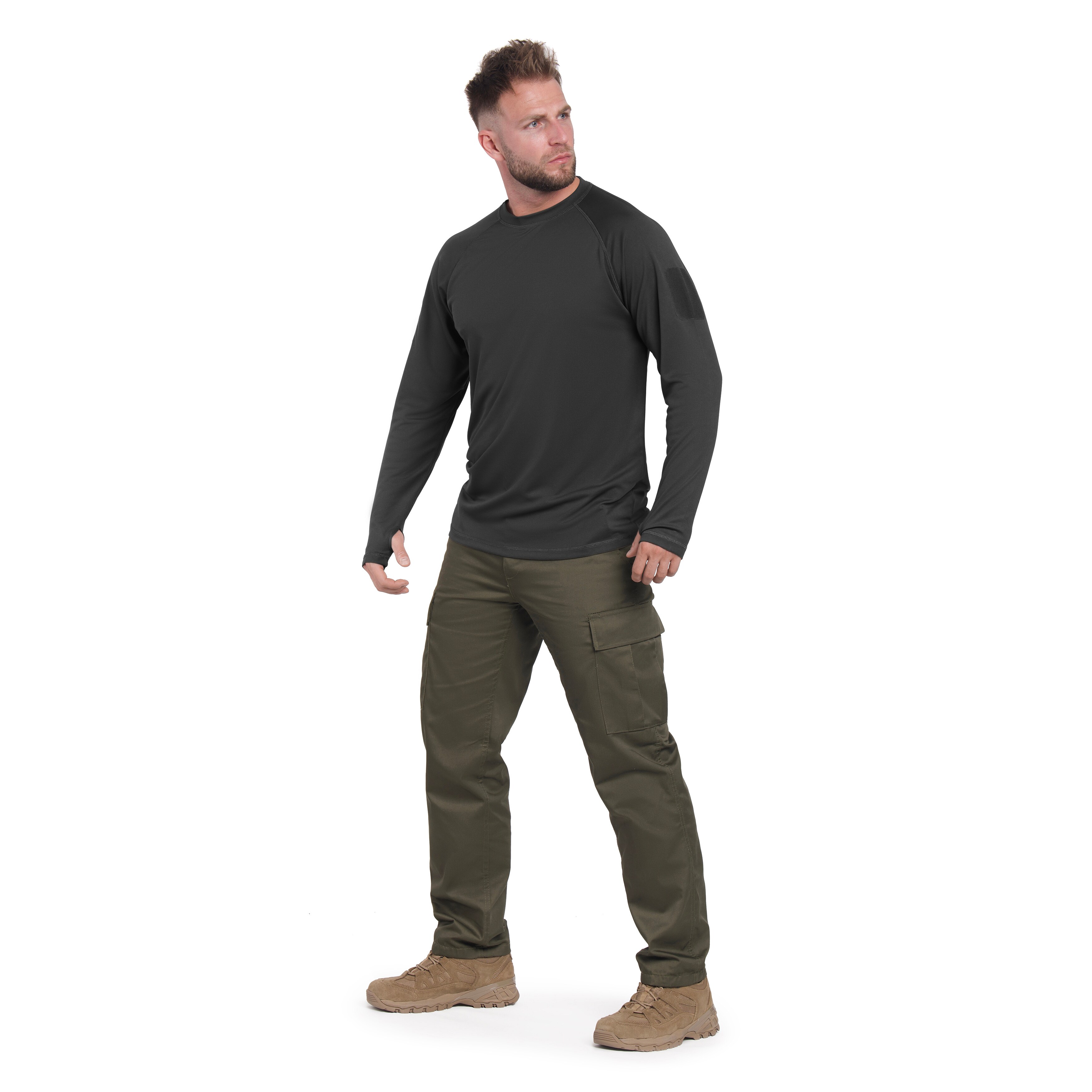 Термоактивна футболка Mil-Tec Tactical Long Sleeve - Black