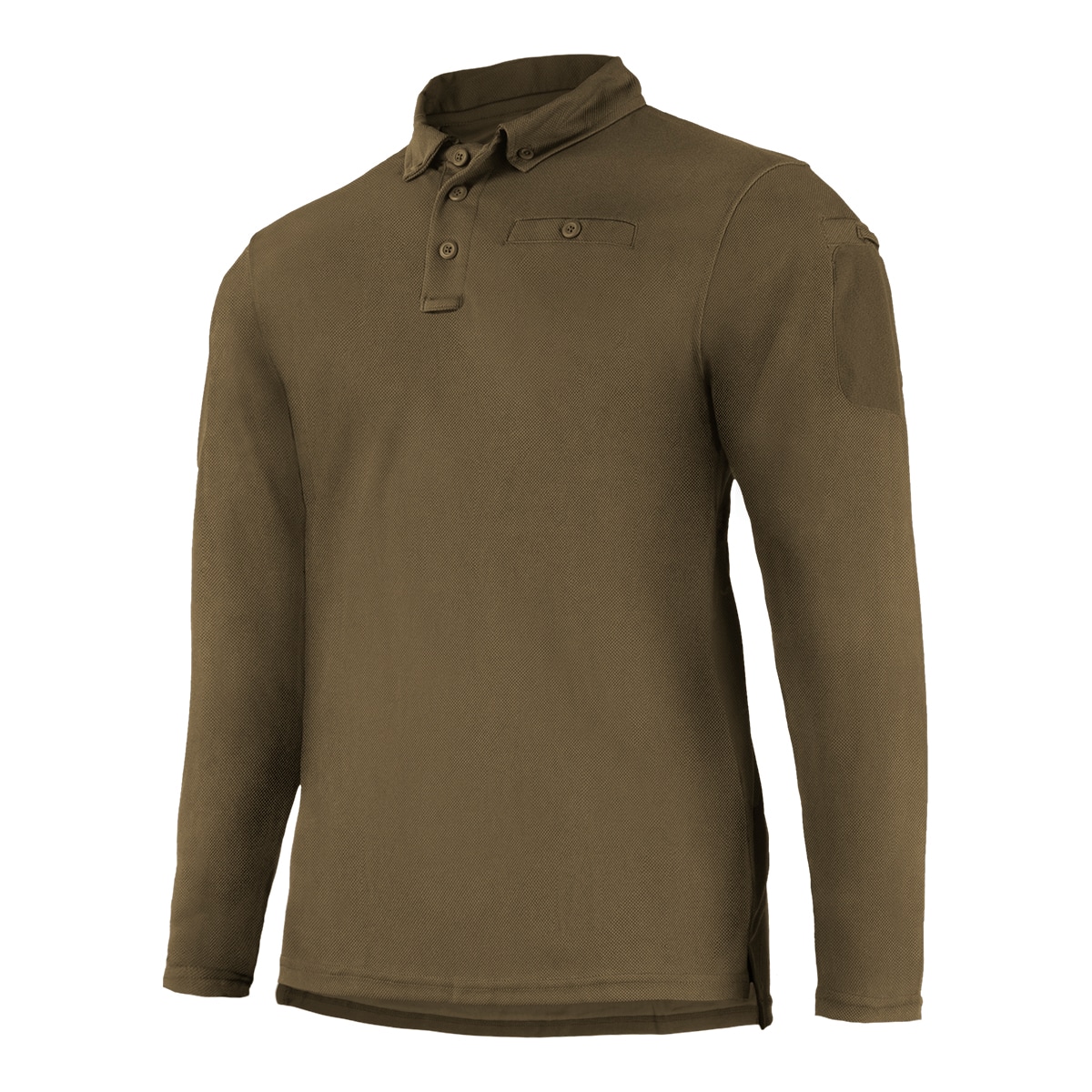Футболка поло Long Sleeve Mil-Tec "Tactical Quickdry" - Coyote