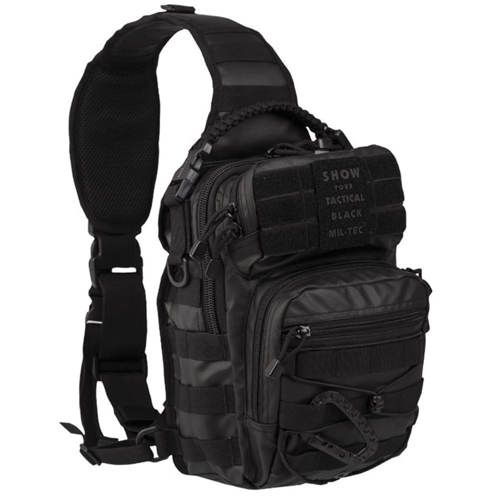 Рюкзак на плече Mil-Tec One Strap Assault 10 л - Tactical Black