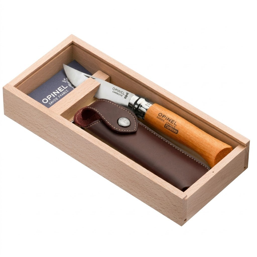 Ніж Opinel Carbon №08 + чохол