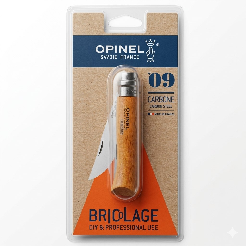 Ніж Opinel Carbon №09 у блістері